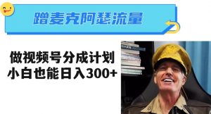 蹭麦克阿瑟热点，做视频号分成计划，小白三分钟一条日入300+【揭秘】| 鹿鸣网创