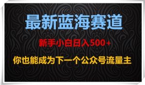 最新蓝海赛道,新手小白日入500+,你也能成为下一个公众号流量主【揭秘】| 鹿鸣网创