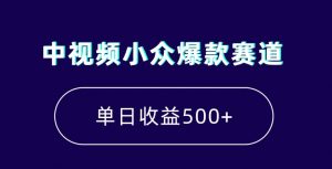 中视频小众爆款赛道，7天涨粉5万+，小白也能无脑操作，轻松月入上万【揭秘】| 鹿鸣网创