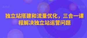 独立站搭建和流量优化，三合一课程解决独立站运营问题| 鹿鸣网创