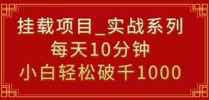 挂载项目，小白轻松破1000，每天10分钟，实战系列保姆级教程【揭秘】| 鹿鸣网创