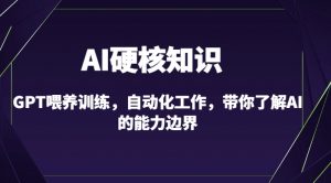 AI硬核知识-GPT喂养训练,自动化工作,带你了解AI的能力边界(10节课)| 鹿鸣网创