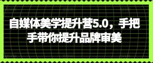 自媒体美学提升营5.0，手把手带你提升品牌审美| 鹿鸣网创