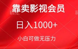靠卖影视会员，日入1000+，落地保姆级教程，新手可学【揭秘】| 鹿鸣网创
