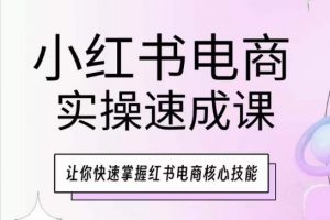 小红书电商实操速成课，让你快速掌握红书电商核心技能| 鹿鸣网创
