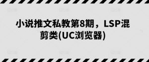 小说推文私教第8期，LSP混剪类(UC浏览器)| 鹿鸣网创