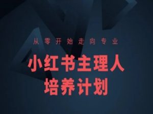 小红书课程简化版,从零开始走向专业,小红书主理人培养计划| 鹿鸣网创