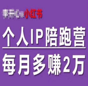 小红书个人IP陪跑营，60天拥有自动转化成交的双渠道个人IP，每月多赚2w| 鹿鸣网创