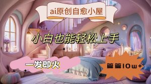 ai原创治愈小屋，小白也能轻松上手，一发即火，篇篇10w+【揭秘】| 鹿鸣网创