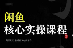 2024闲鱼核心实操课程,从养号、选品、发布、销售,教你做一个出单的闲鱼号| 鹿鸣网创