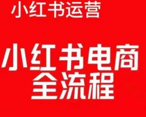 红薯电商实操课,小红书电商全流程| 鹿鸣网创