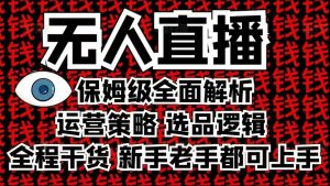 2025无人直播这么做就对了，保姆级全面解析，全程干货，新手老手都可上手| 鹿鸣网创