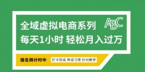 全域虚拟电商变现系列,通过平台出售虚拟电商产品从而获利| 鹿鸣网创