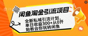 闲鱼淘金私域引流计划,从0开始玩转闲鱼,副业也可以挣到全职的工资| 鹿鸣网创