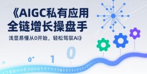 AIGC私有化应用全链增长操盘手,浅显易懂从0开始,轻松驾驭AI| 鹿鸣网创