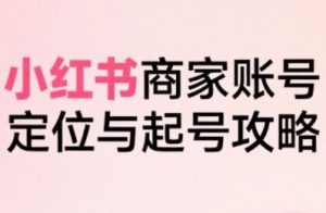 小红书电商全链路实战从定位到爆单,系统拆解小红书商家起号全流程| 鹿鸣网创