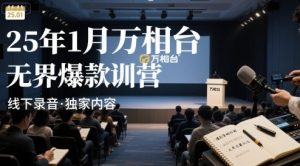 25年1月万相台无界爆款特训营线下录音| 鹿鸣网创