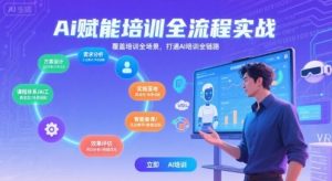 AI赋能培训全流程实站,覆盖培训全场景,打通 Al培训全链路| 鹿鸣网创