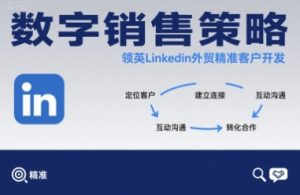 数字销售策略领英LinkedIn外贸精准客户开发| 鹿鸣网创