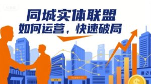 同城实体联盟如何运营,快速破局| 鹿鸣网创