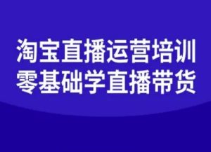 淘宝直播运营培训-零基础学会直播卖货| 鹿鸣网创