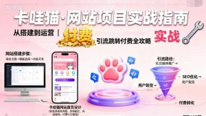 卡哇猫·网站项目，网站搭建与运营以及引流跳转付费| 鹿鸣网创