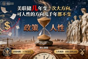 付费文章：美联储几年变一次大方向，可人性的方向几千年都不变| 鹿鸣网创