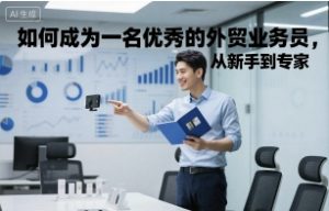 如何成为一名优秀的外贸业务员,从新手到专家| 鹿鸣网创