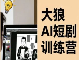 大狼AI短剧训练营-短剧课程（更新中）| 鹿鸣网创