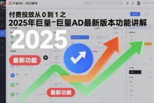 付费投放从0到1之2025年巨量AD最新版本功能讲解| 鹿鸣网创