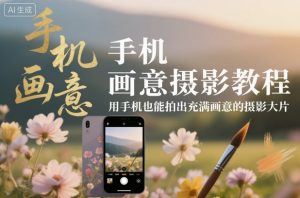 手机画意摄影教程,用手机也能拍出充满画意的摄影大片| 鹿鸣网创