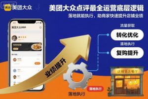 美团大众点评最全运营底层逻辑，落地就能执行，助商家快速提升店铺业绩| 鹿鸣网创