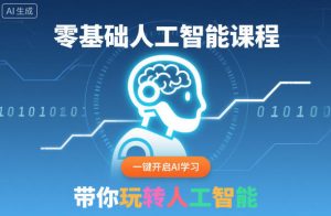 零基础人工智能课程,一键开启AI学习,带你玩转人工智能| 鹿鸣网创