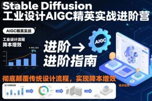 Stable Diffusion工业设计AIGC精英实战进阶营，彻底颠覆传统设计流程，实现降本增效| 鹿鸣网创