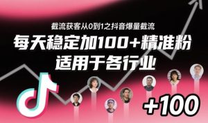 ‌​⁢⁡​⁤​⁡⁡‌‌⁤⁤​‍‬‬⁡⁡​‍⁢‍⁢​​⁢‌⁣⁢​⁣⁢⁣‬​‌​‬⁤‌‌⁡‍​⁤截流获客从0到1之抖音爆量截流，每天稳定加100+精准粉，适用于各行业| 鹿鸣网创