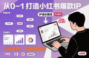 从0-1如何打造一个小红书爆款IP，少走弯路，保姆级教程| 鹿鸣网创