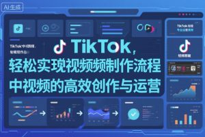 TikTok中视频制做流程,轻松实现Tk中视频的高效创作与运营| 鹿鸣网创