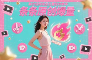 美女视频搬运去重技术教学,条条原创爆量| 鹿鸣网创