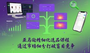 亚马逊精细化选品课程,通过市场细分打破盲目竞争| 鹿鸣网创