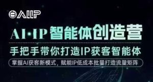 AI·IP智能体创造营,手把手带你打造IP获客智能体,高成交创始人IP课| 鹿鸣网创