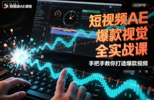 短视频AE爆款视觉全实战课，手把手教你打造爆款视频| 鹿鸣网创