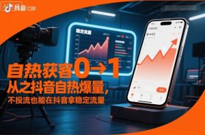 自热获客从0到1之抖音自热爆量,不投流也能在抖音拿稳定流量| 鹿鸣网创