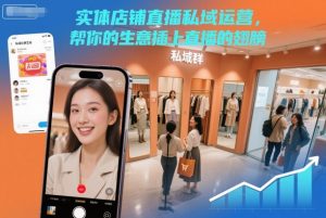 实体店铺直播私域运营，帮你的生意插上直播的翅膀| 鹿鸣网创