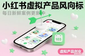 小红书虚拟产品风向标（每日新鲜案例更新中）| 鹿鸣网创