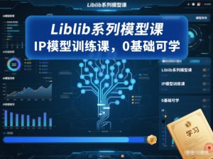 Liblib系列模型课，IP模型训练课，0基础可学| 鹿鸣网创