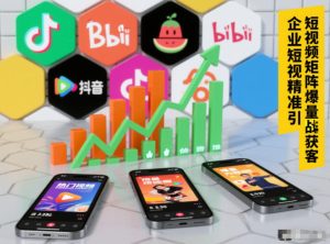 企业短视频精准引流矩阵获客，短视频矩阵爆量战法| 鹿鸣网创