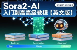 Sora2-AI入门到高级教程【英文版】| 鹿鸣网创
