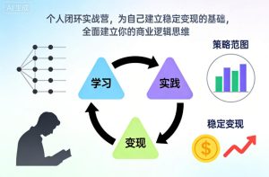 个人闭环实战营,为自己建立稳定变现的基础,全面建立你的商业逻辑思维| 鹿鸣网创
