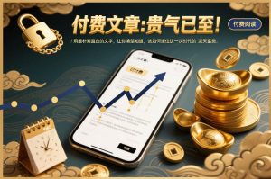 付费文章：贵气已至！用最朴素直白的文字，让你清楚知道，该如何接住这一次时代的泼天富贵| 鹿鸣网创