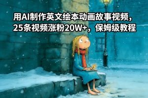 用AI制作英文绘本动画故事视频，25条视频涨粉20W+，保姆级教程| 鹿鸣网创